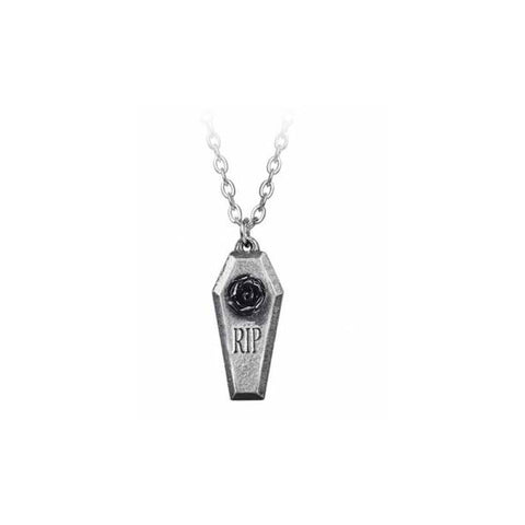Pendant -RIP Rose Coffin