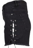 Hotpants - Side Lace efx - Black