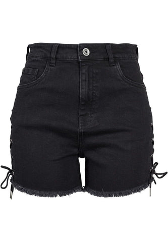 Hotpants - Side Lace efx - Black