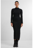 Dress - Long Sleeve - Black Rib