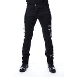 Trousers - Black with Zips