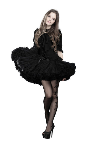 Sort Mesh Nederdel – Kort Goth & Punk Nederdel