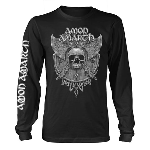 Amon Amarth - Tee - Long Sleeve - Grey Skull