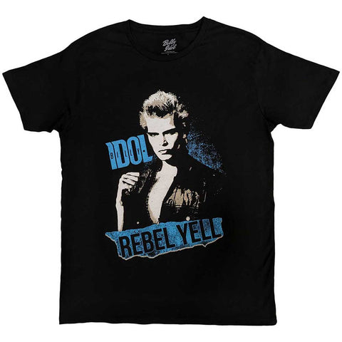 Billy Idol - Tee - Short Sleeve - Rebel Yell Blue