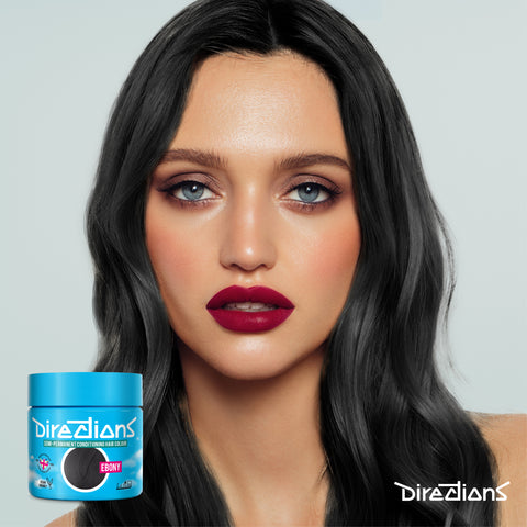 La Riche Directions hair dye colour Ebony model photo
