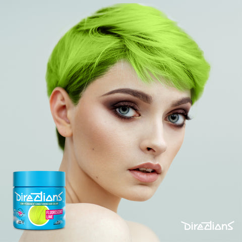 La Riche Directions hair dye colour Fluorescent Lime model photo