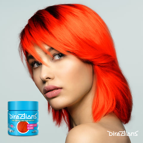 La Riche Directions hair dye colour Fluorescent Orange model photo