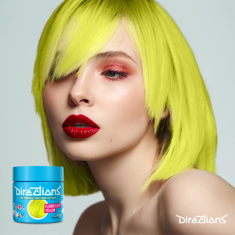 La Riche Directions hair dye colour Fluorescent Yellow model photo