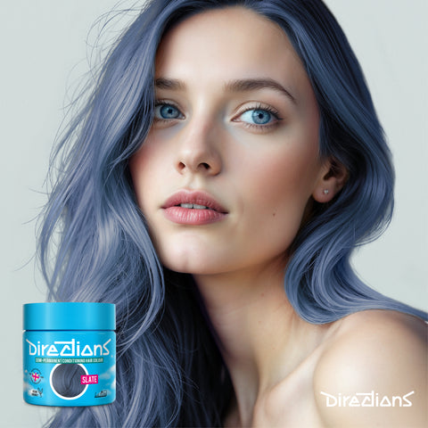 La Riche Directions hair dye colour Slate model photo
