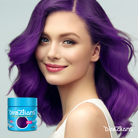 La Riche Directions hair dye colour Violet model photo