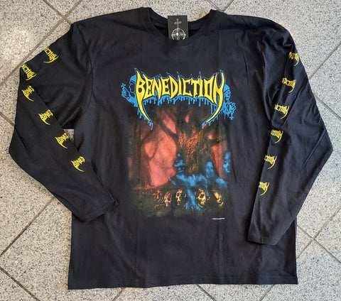 Benediction - Tee - Fire Skull - L/S