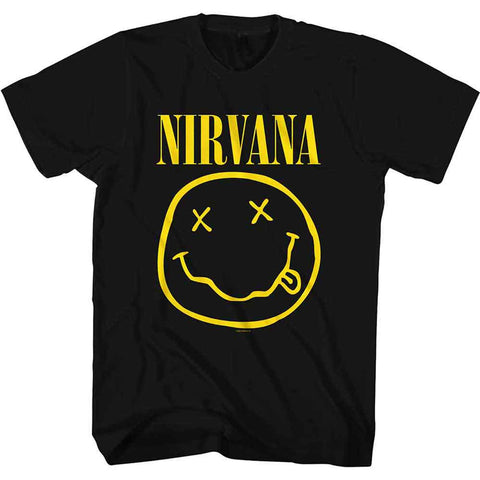Nirvana - Tee -  Yellow Happy Face