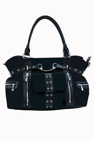 Bag - Hand and shoulder -Black Canvas