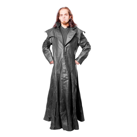 Coat-Long Leather-666
