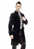 Coat-Aristocrate-Gothic-Black velvet