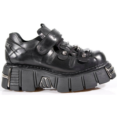 NEW ROCK-SHOE WITH LAC AND VELCRO-METALLIC